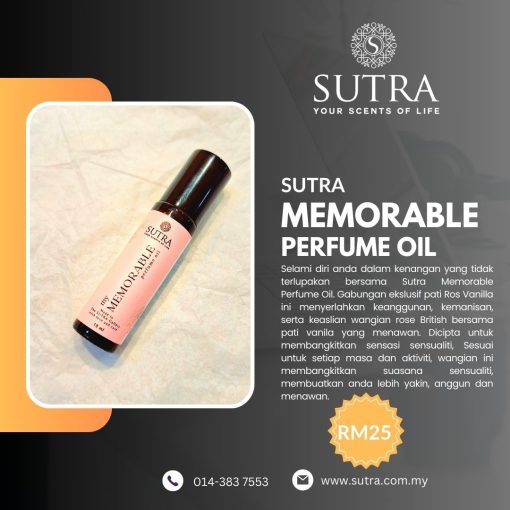 SUTRA MEMORABLE PERFUME OIL 10ML