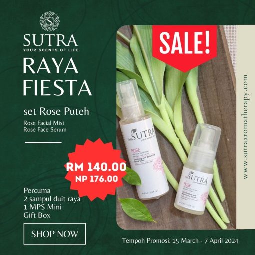 Raya Fiesta Set Rose Puteh