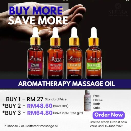 SUTRA Aromatherapy Massage Oil (30ml)
