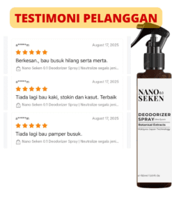 NANO SEKEN 0.1 DEODORIZER SPRAY ULTRA QUICK