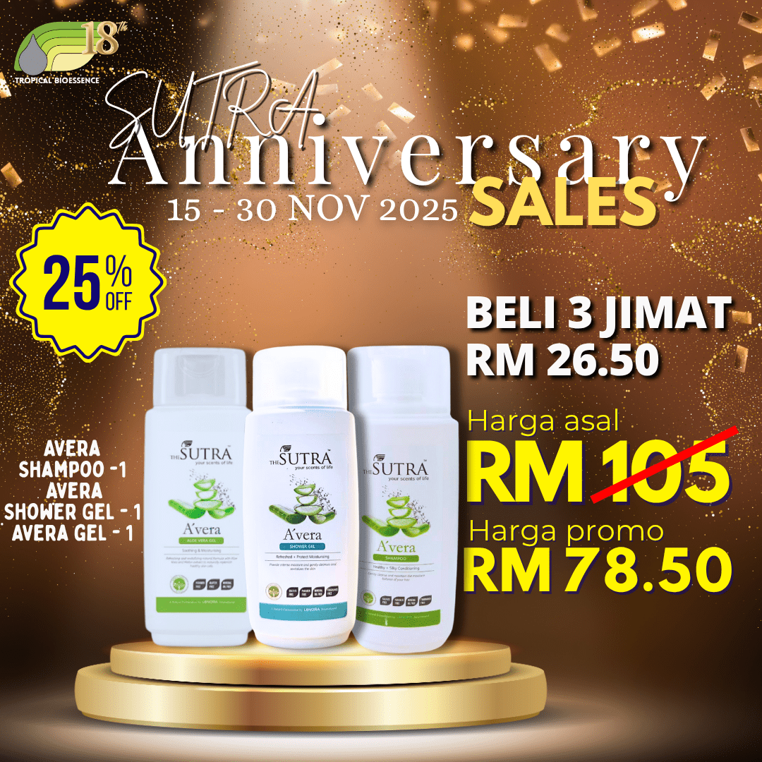 Anniversary Sales Sutra SET 2 AVERA SHAMPOO + AVERA SHOWER GEL + AVERA GEL